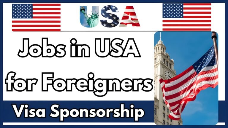 USA Job Opportunities for Foreigners